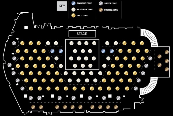 Table plan and prices