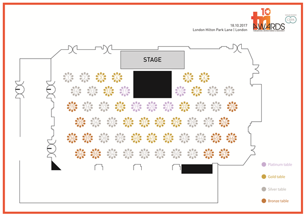 Table plan and prices Table plan and prices