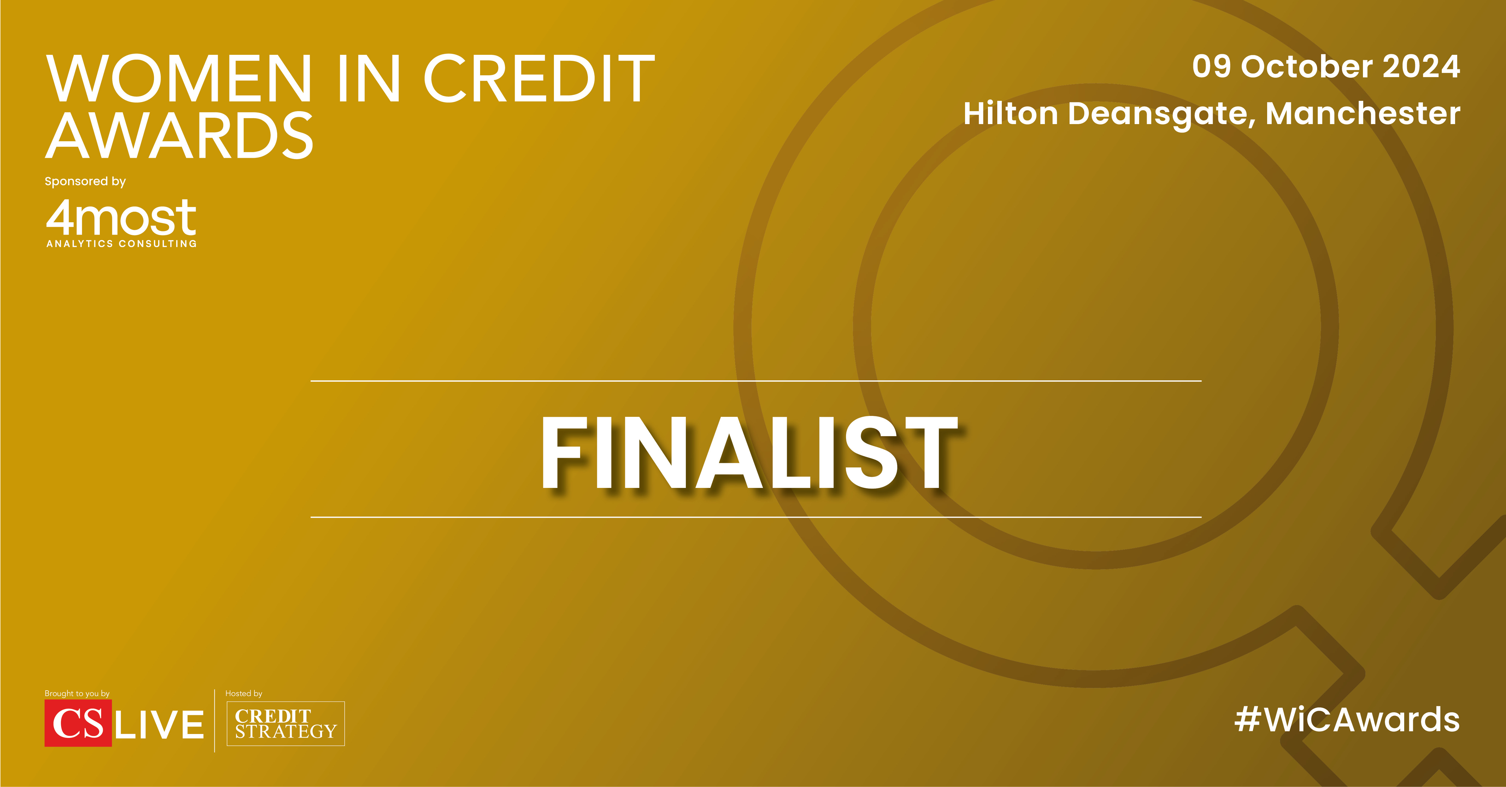 Congratulations on being a finalist at the Women in Credit Awards 2024!