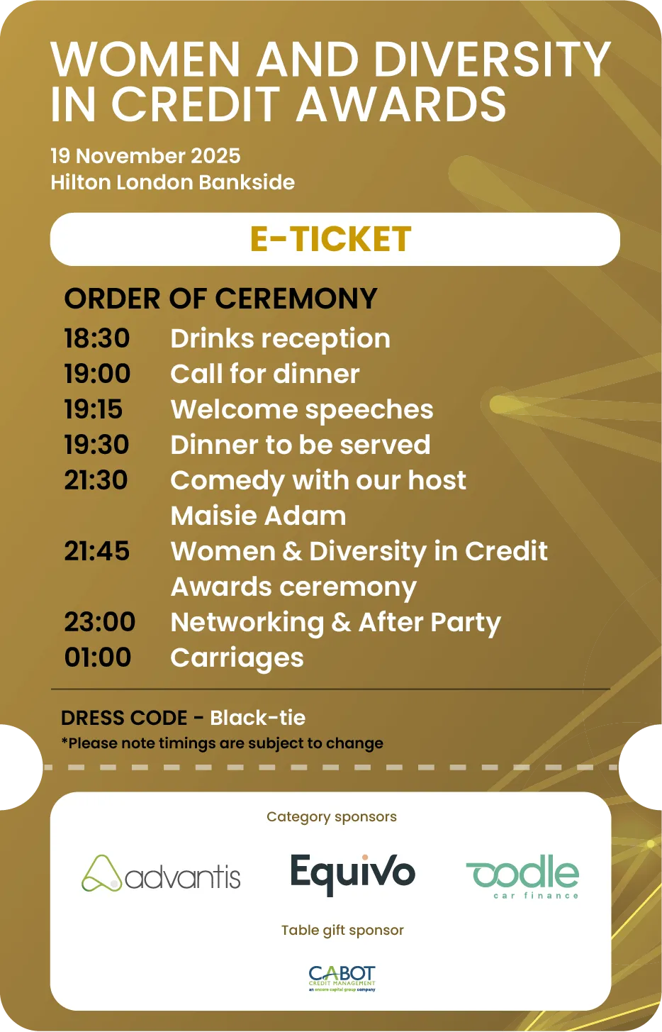 WDC 25 Etickets