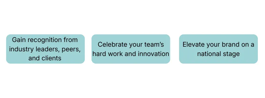 Gain recognition from industry leaders peers and clients Cel