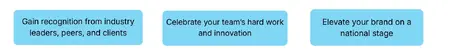 Gain recognition from industry leaders peers and clients Cel