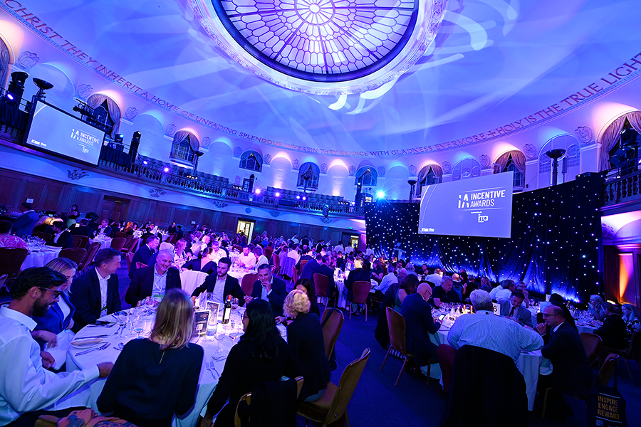 Celebrity host opens the Incentive Awards programme in London